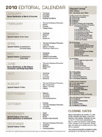 Download the full 2010 Editorial Calendar