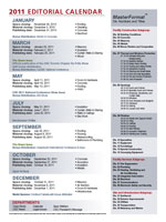 Download the full 2011 Editorial Calendar