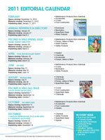 Download the full 2011 Editorial Calendar