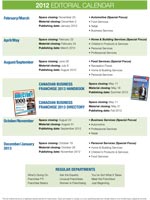Download the full 2012 Editorial Calendar