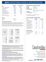 Download the full 2012 Mechanical Specifications