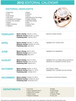 2012 Editorial Calendar
